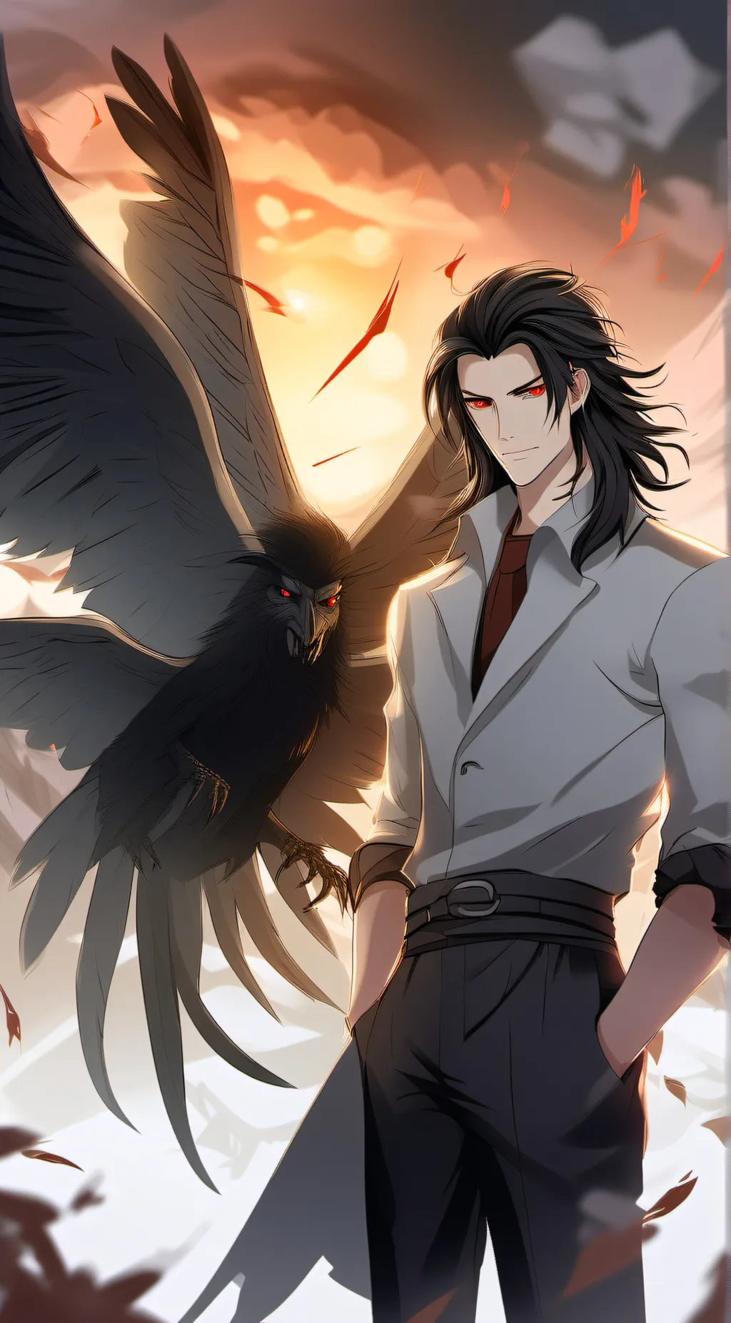 ai character: Lucifer  background