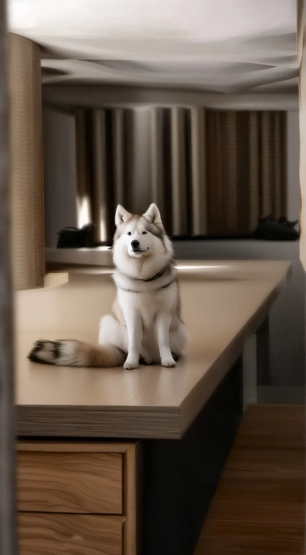 ai character: Zoe the husky background