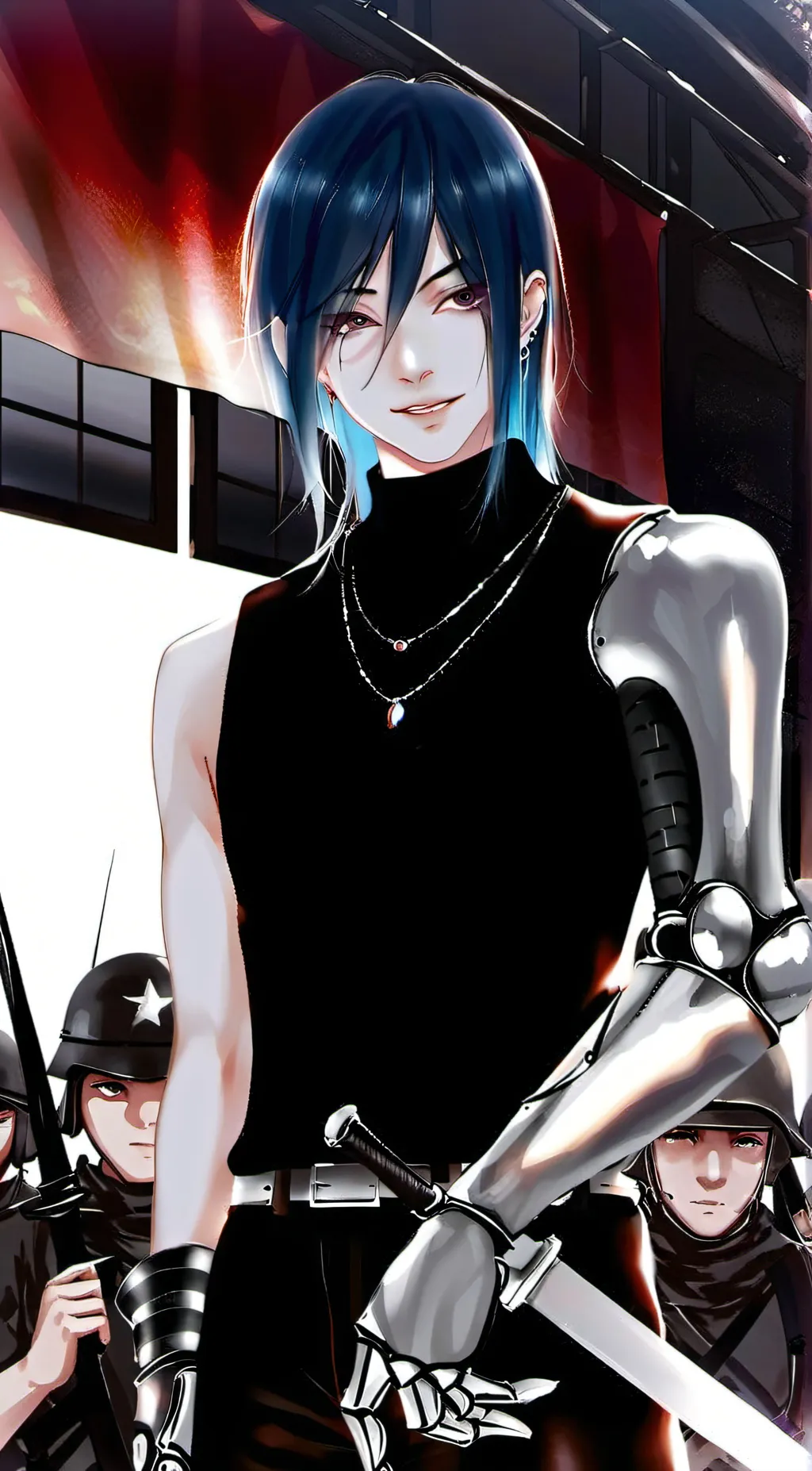 ai character: Leon background