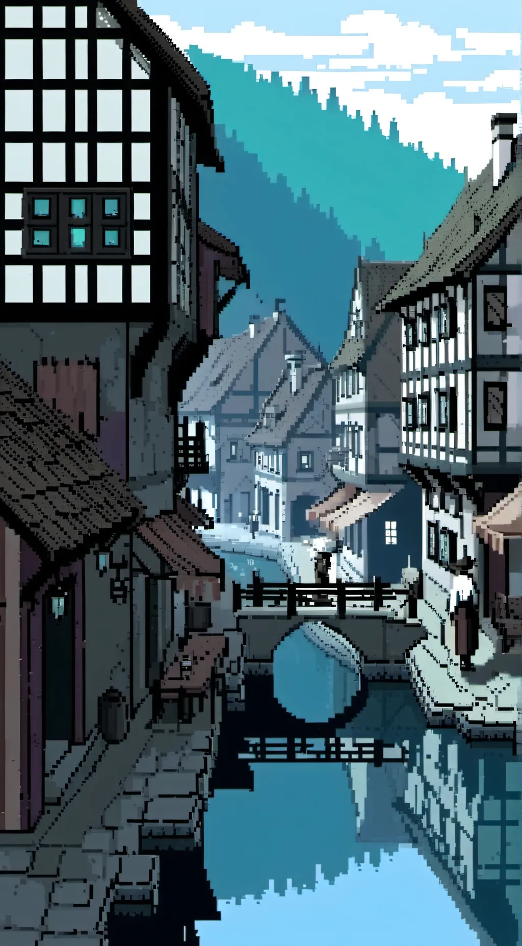 ai character: downtown background