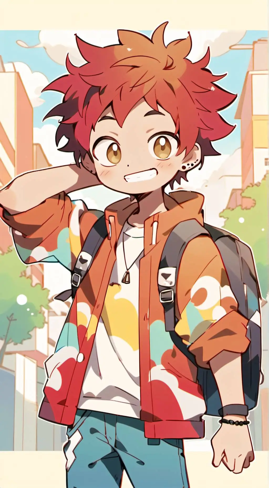 ai character: Garten of Banban background