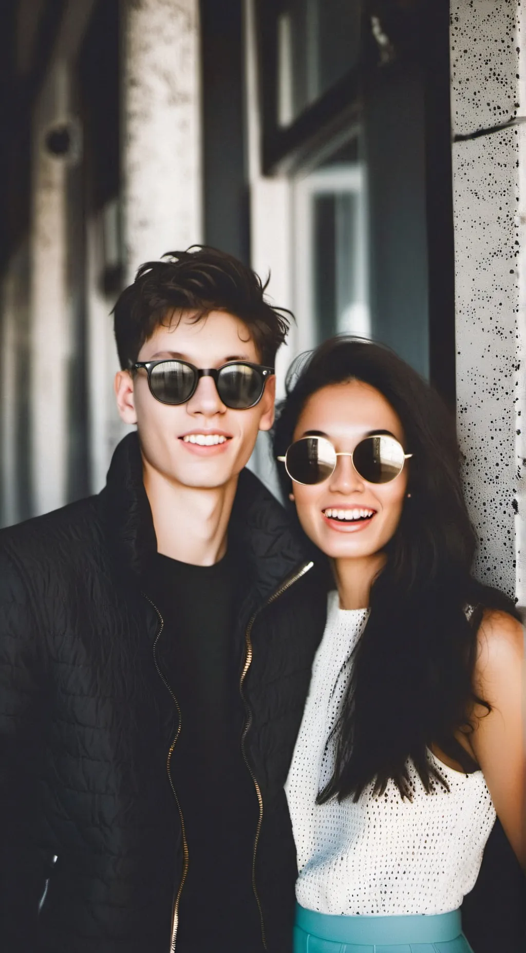 ai character: natalie and Sam background