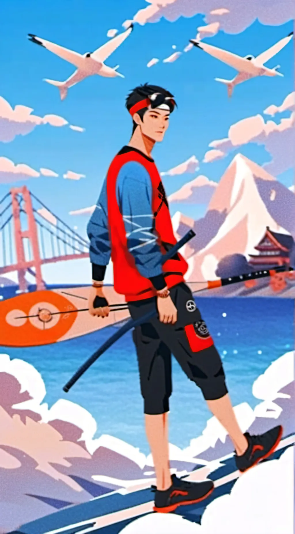 ai character: SUCTION CUP MAN background