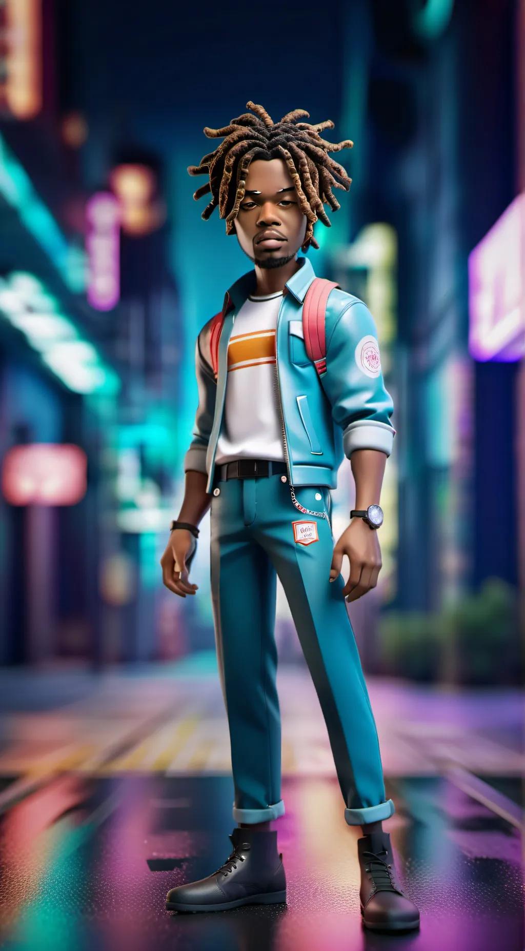 ai character: tray background