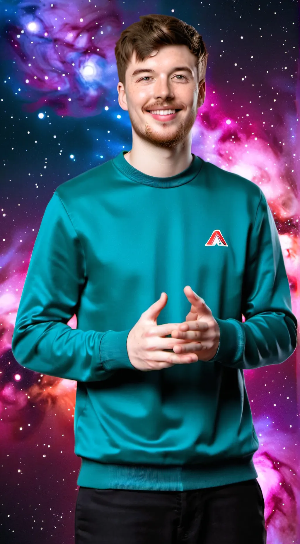 ai character: MrBeast background
