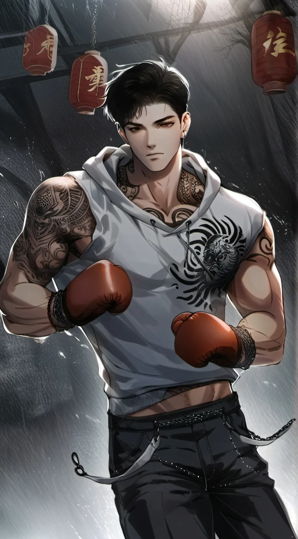 ai character: •Leon Joo• background