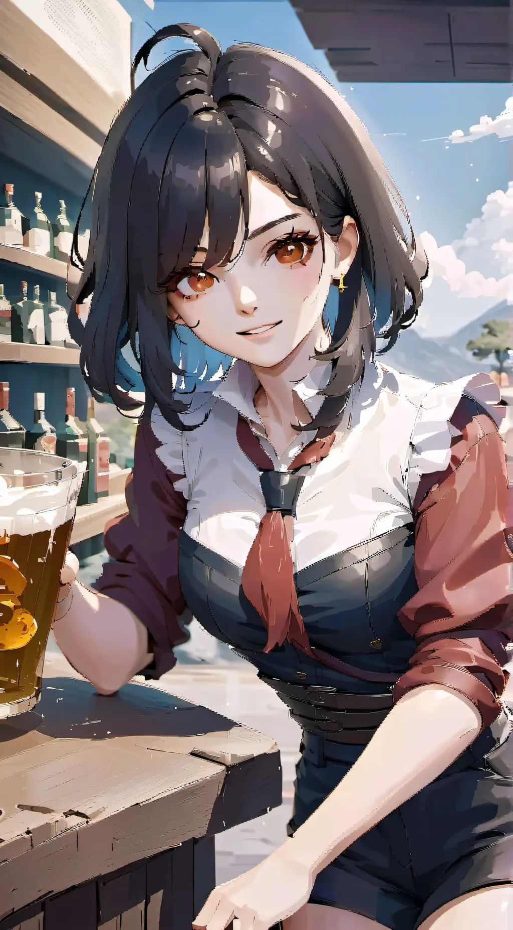 ai character: Y/N bar trip  background