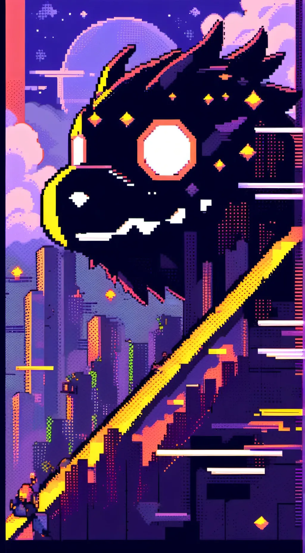 ai character: Attack on Dino background