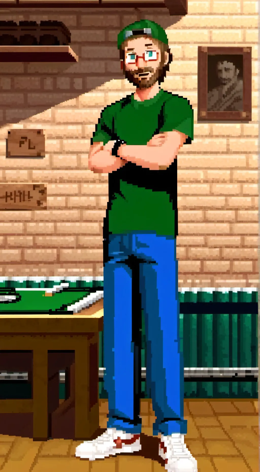 ai character: baldi background