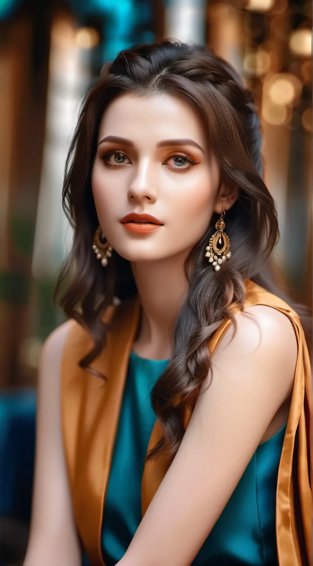 ai character: Ashley  background