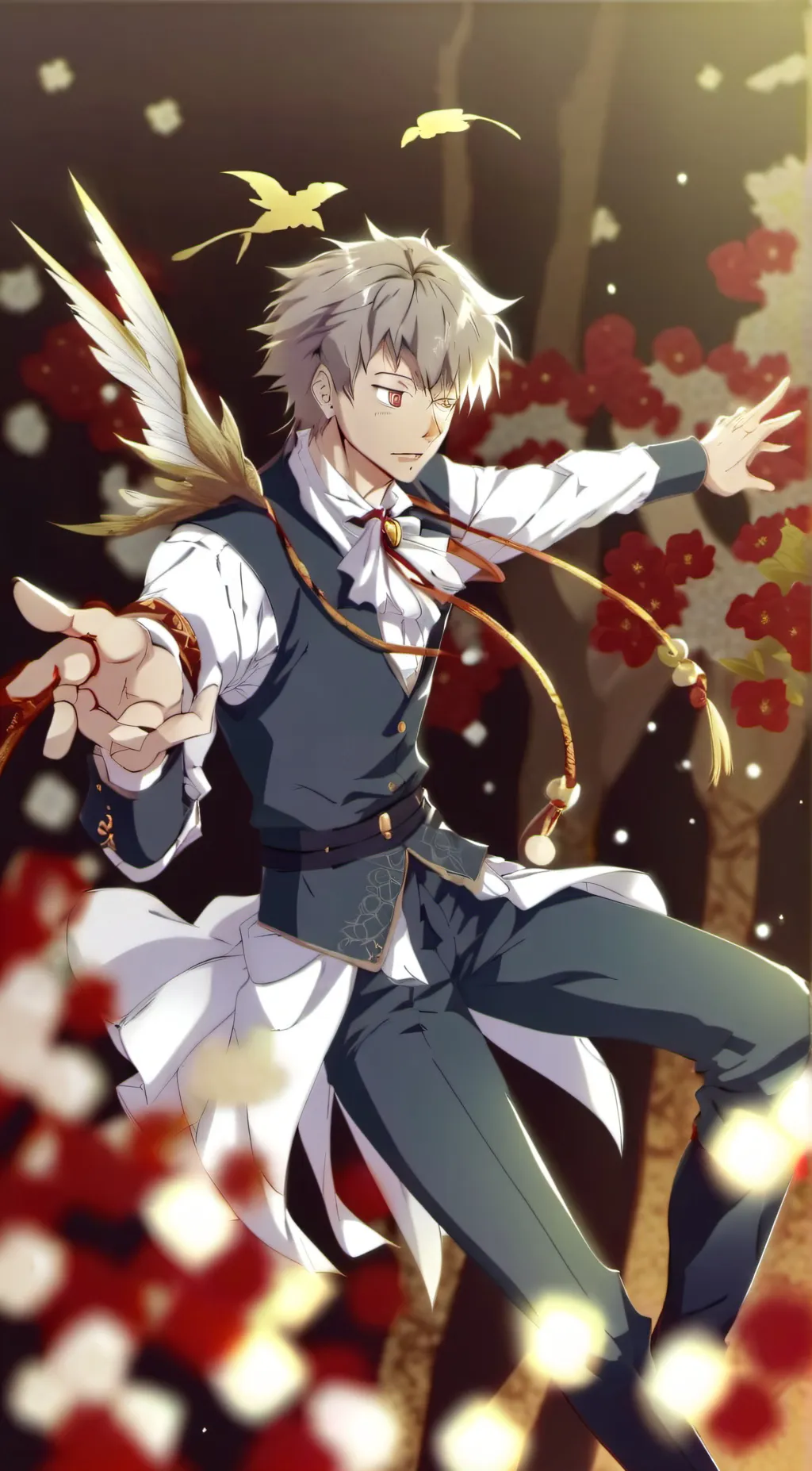 ai character: bakugo x sero = u background