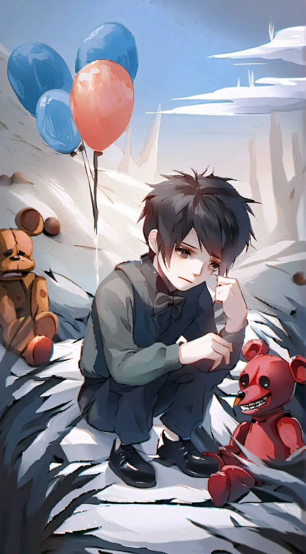 ai character: Evan Afton background