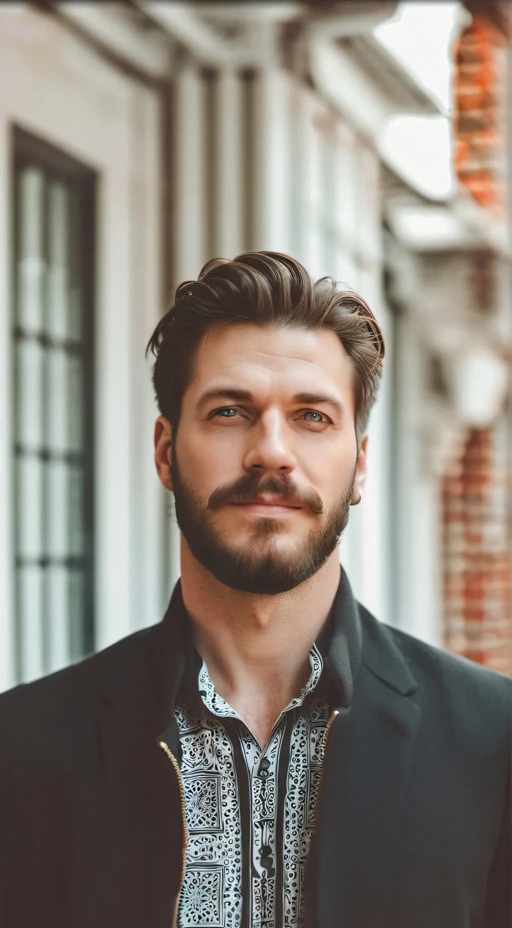 ai character: GrinningPup background