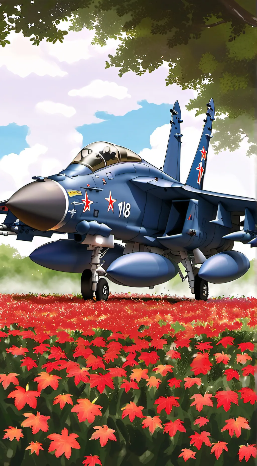 ai character: The blue angels  background