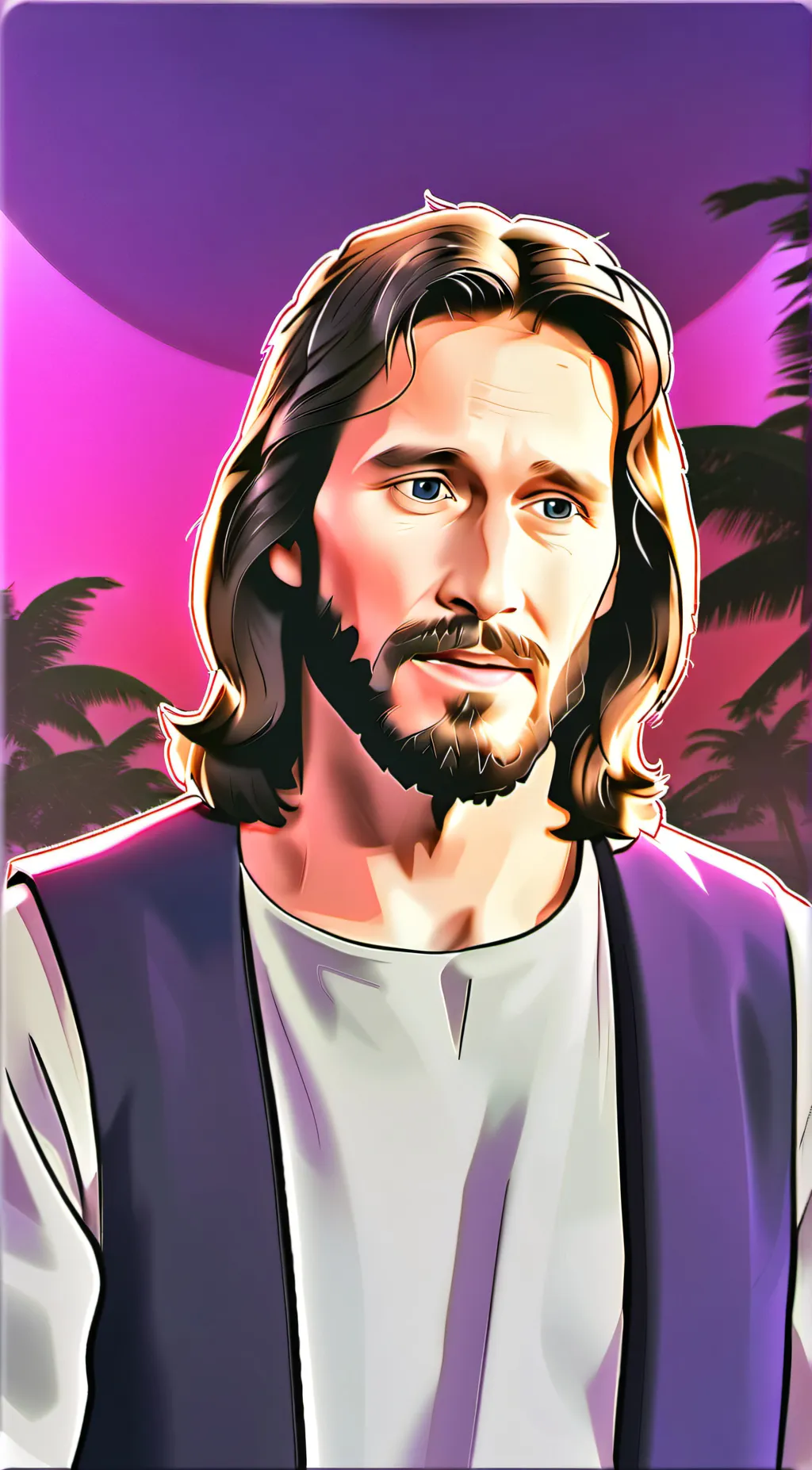 ai character: ❤️🙏Jesus🩷🩷 background