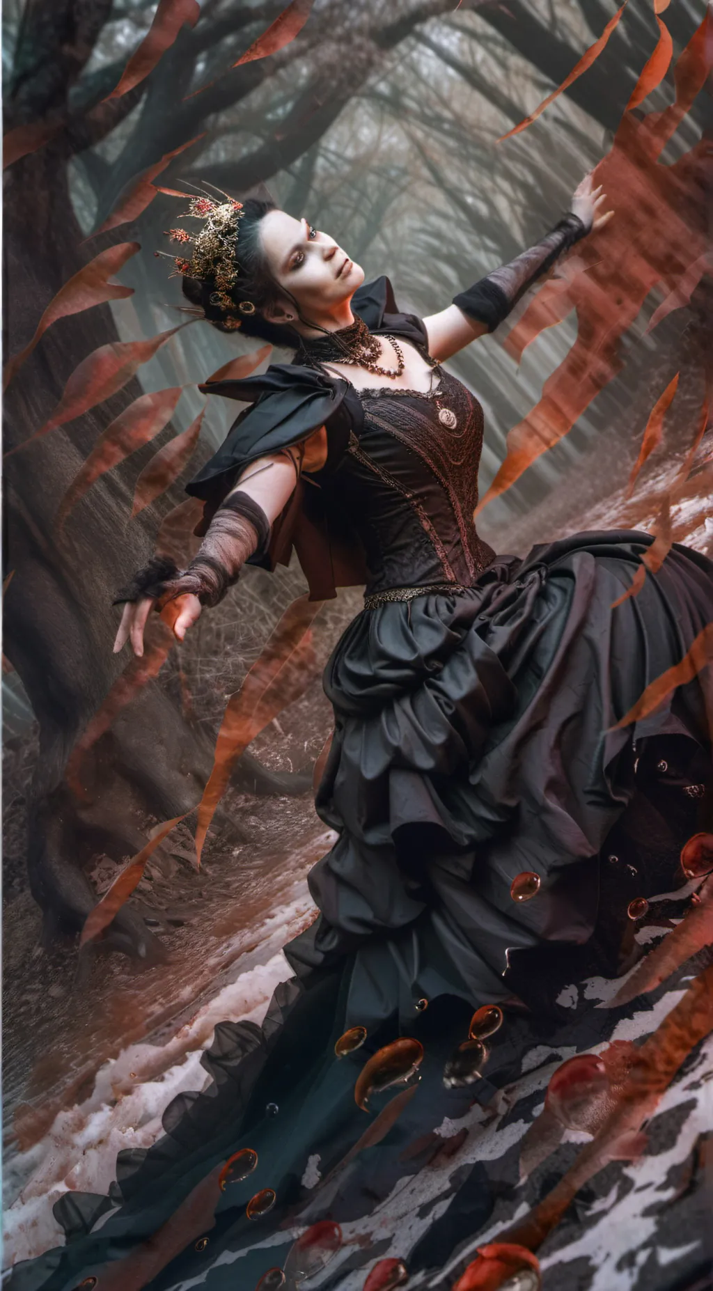 ai character: spring background