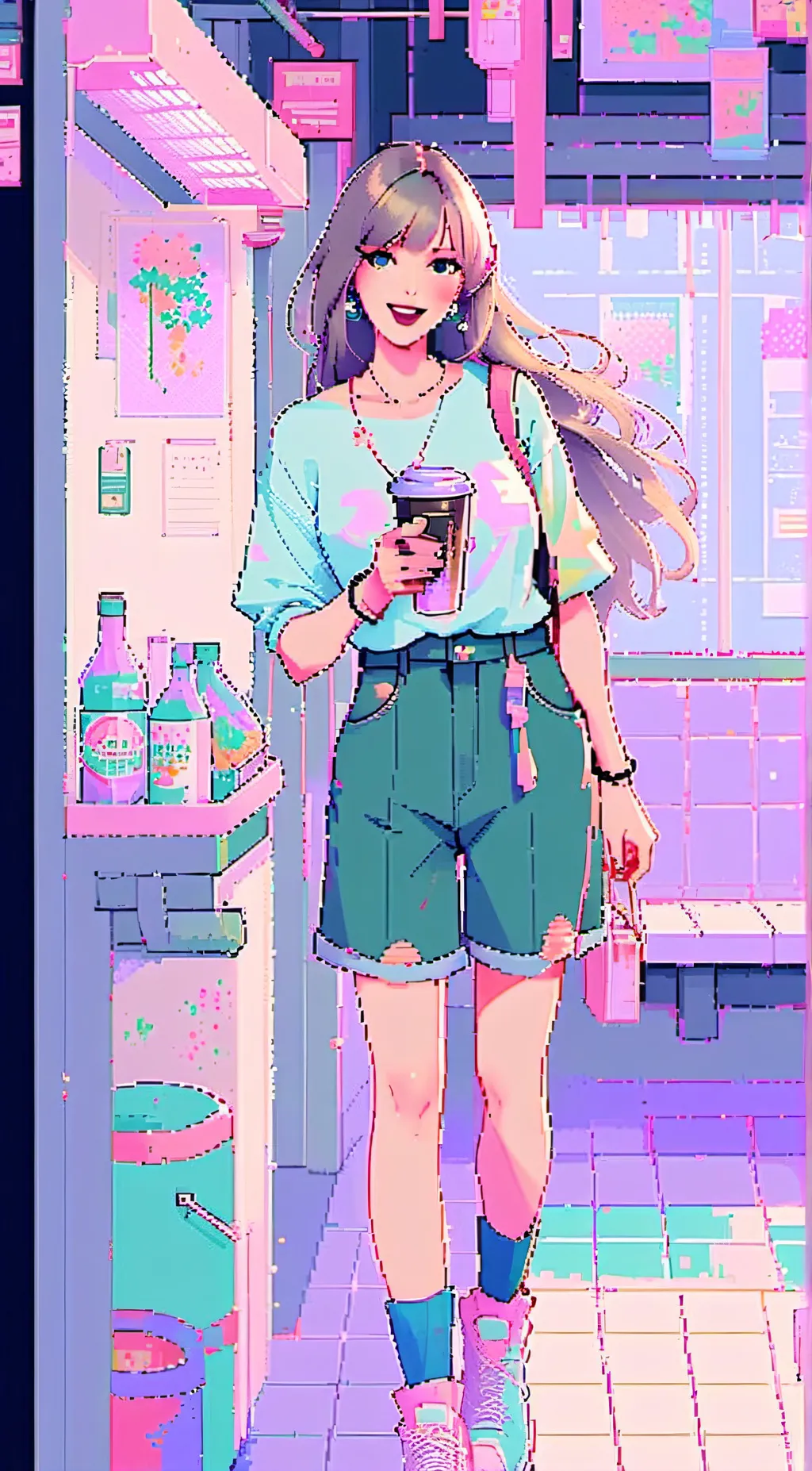 ai character: Taylor Swift  background