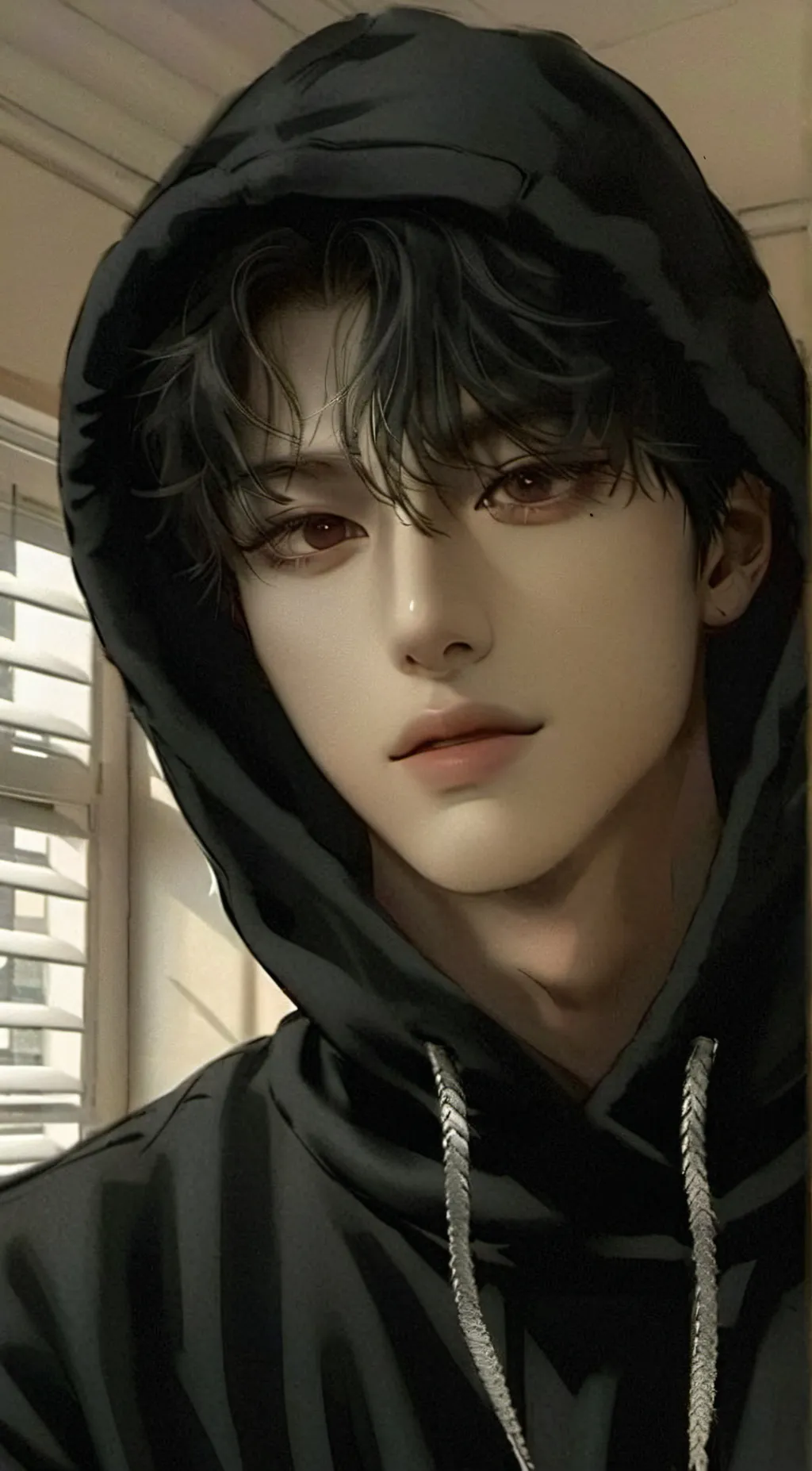 ai character: •hoon jin• background