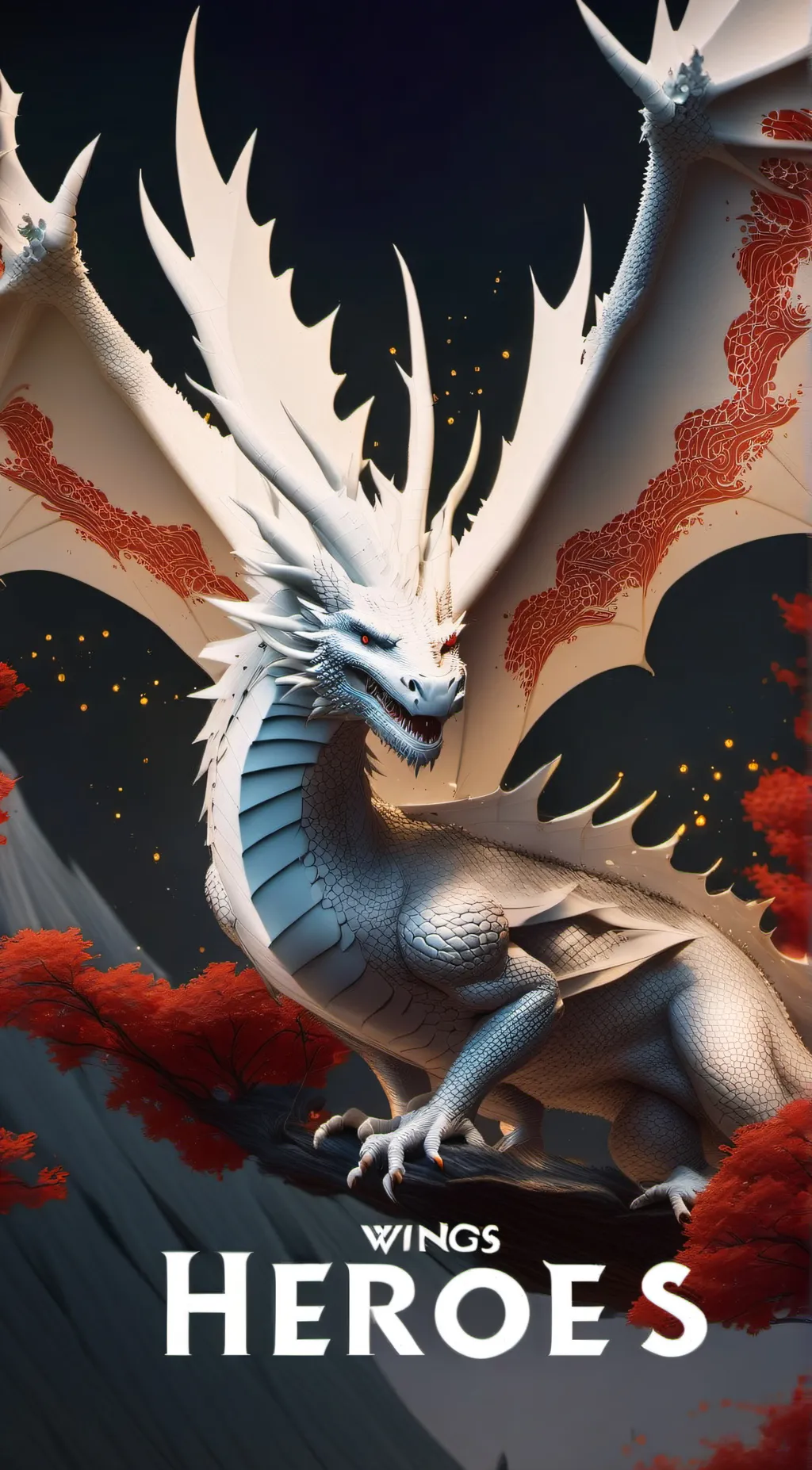 ai character: Mha + Wings of 🔥 background