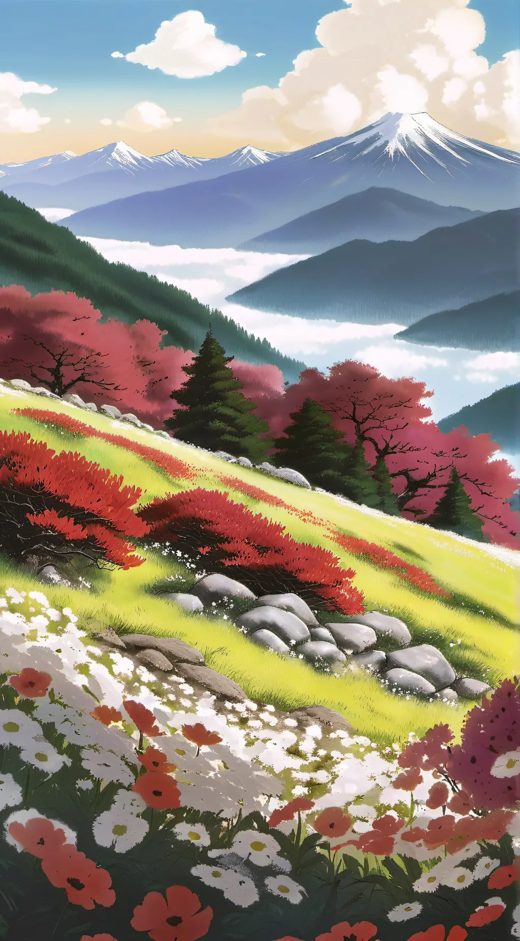 ai character: Calmness background