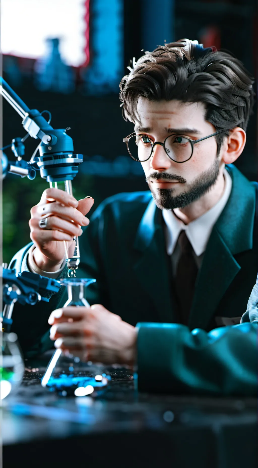 ai character: the scientist 🤪 background