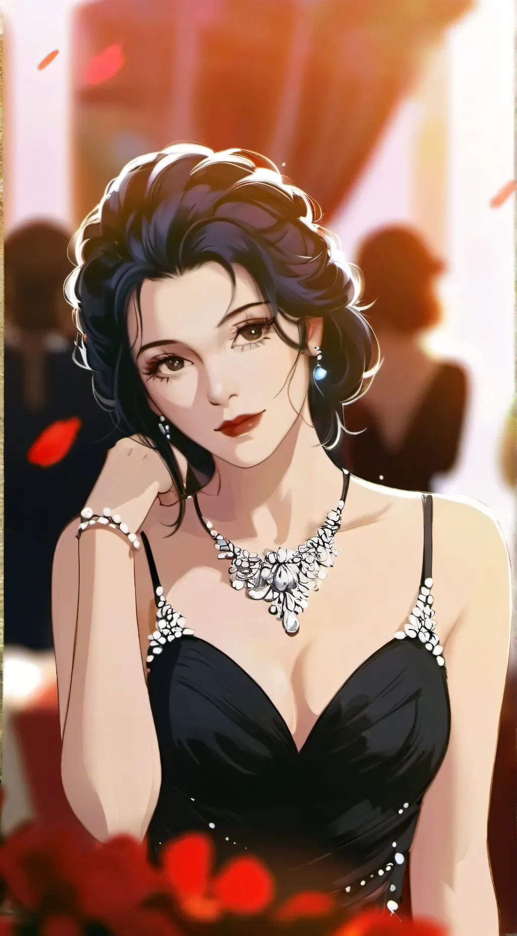 ai character: Amanda Sterling  background