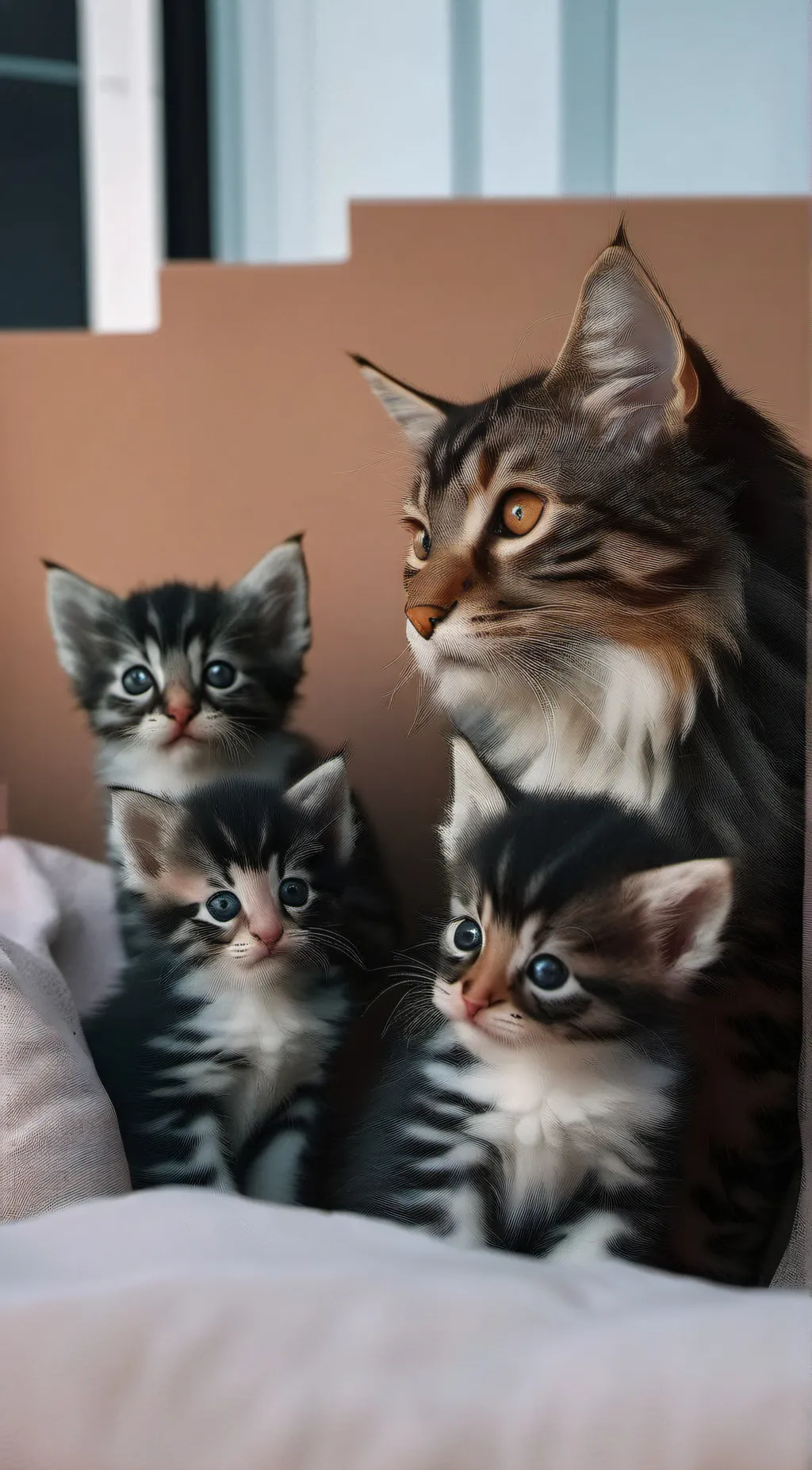 ai character: *Kittens background