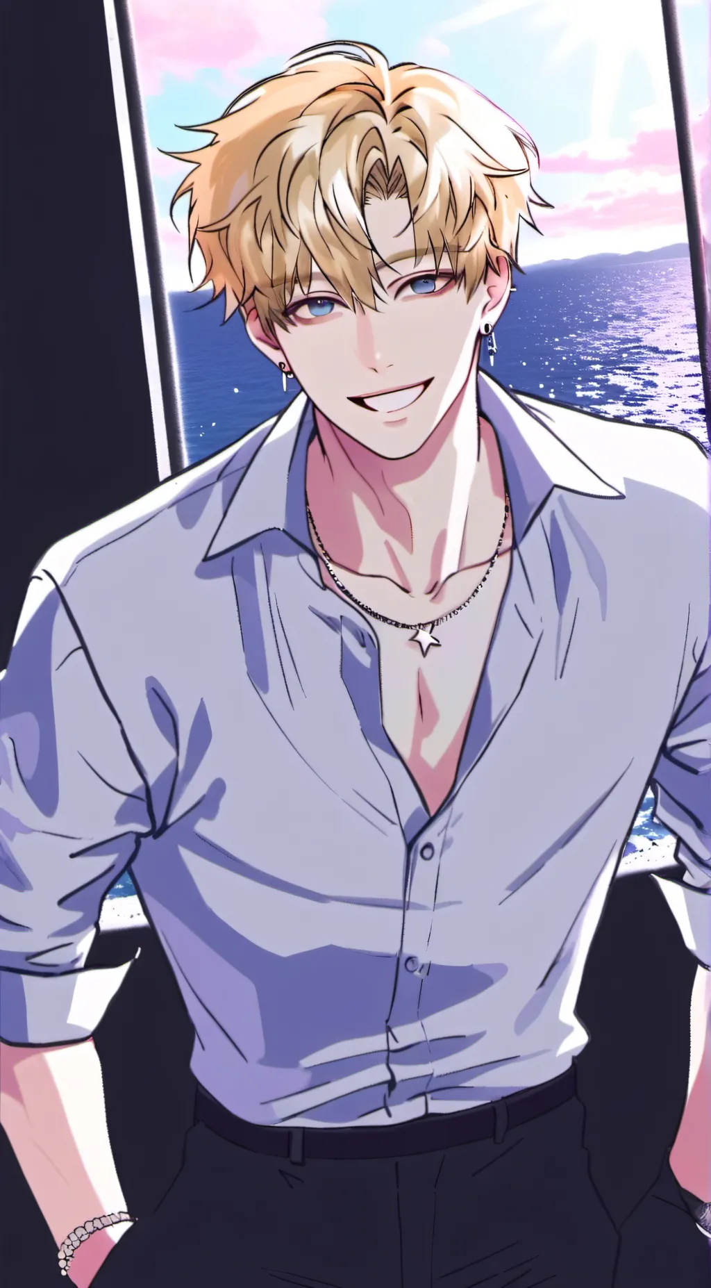 ai character: Keith  background