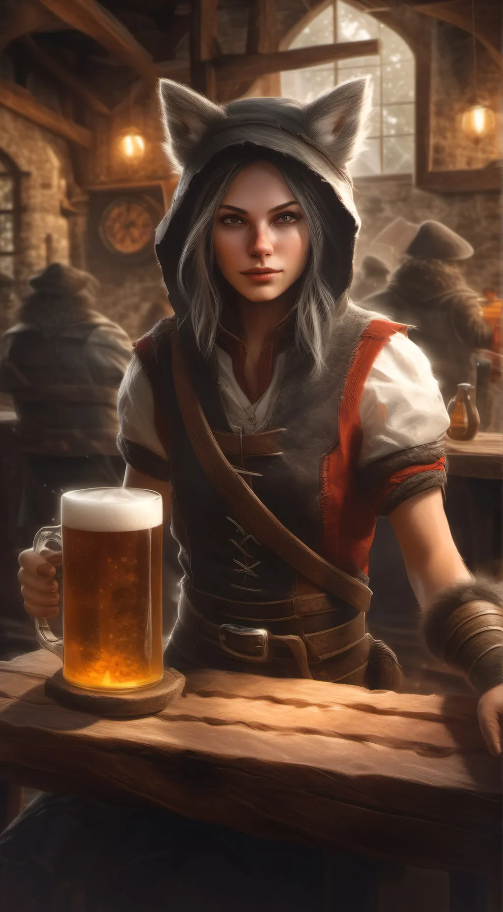 ai character: Felicity  background