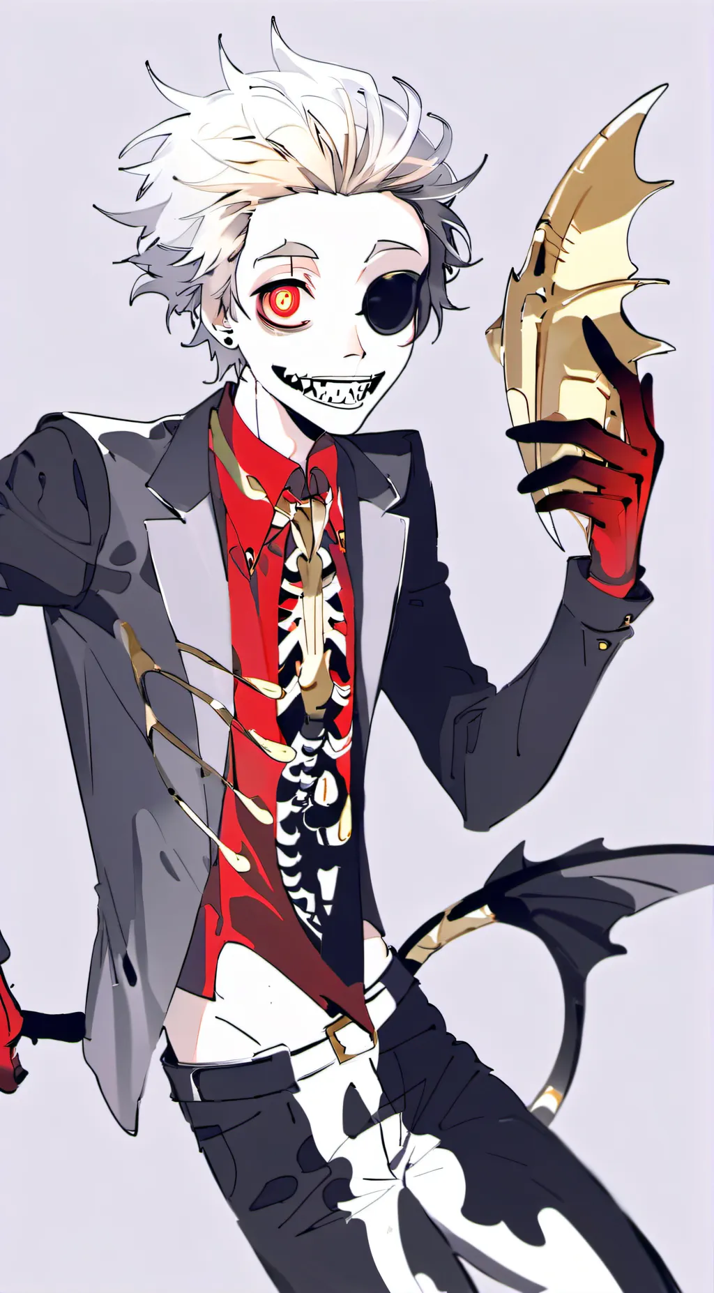 ai character: fish fell background