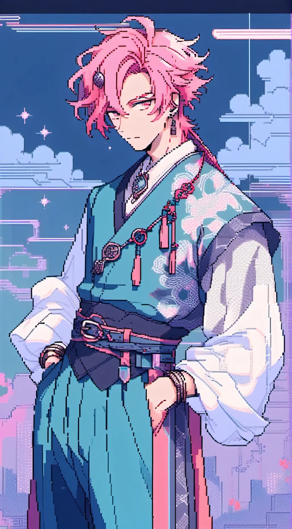 ai character: sukuna from jjk background