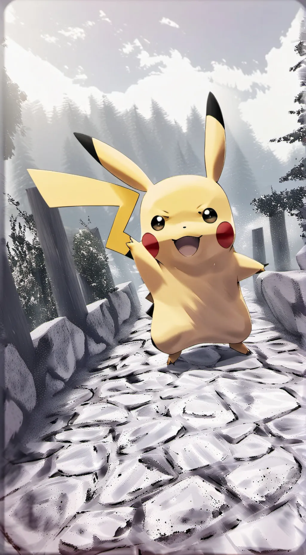 ai character: Pikachu background