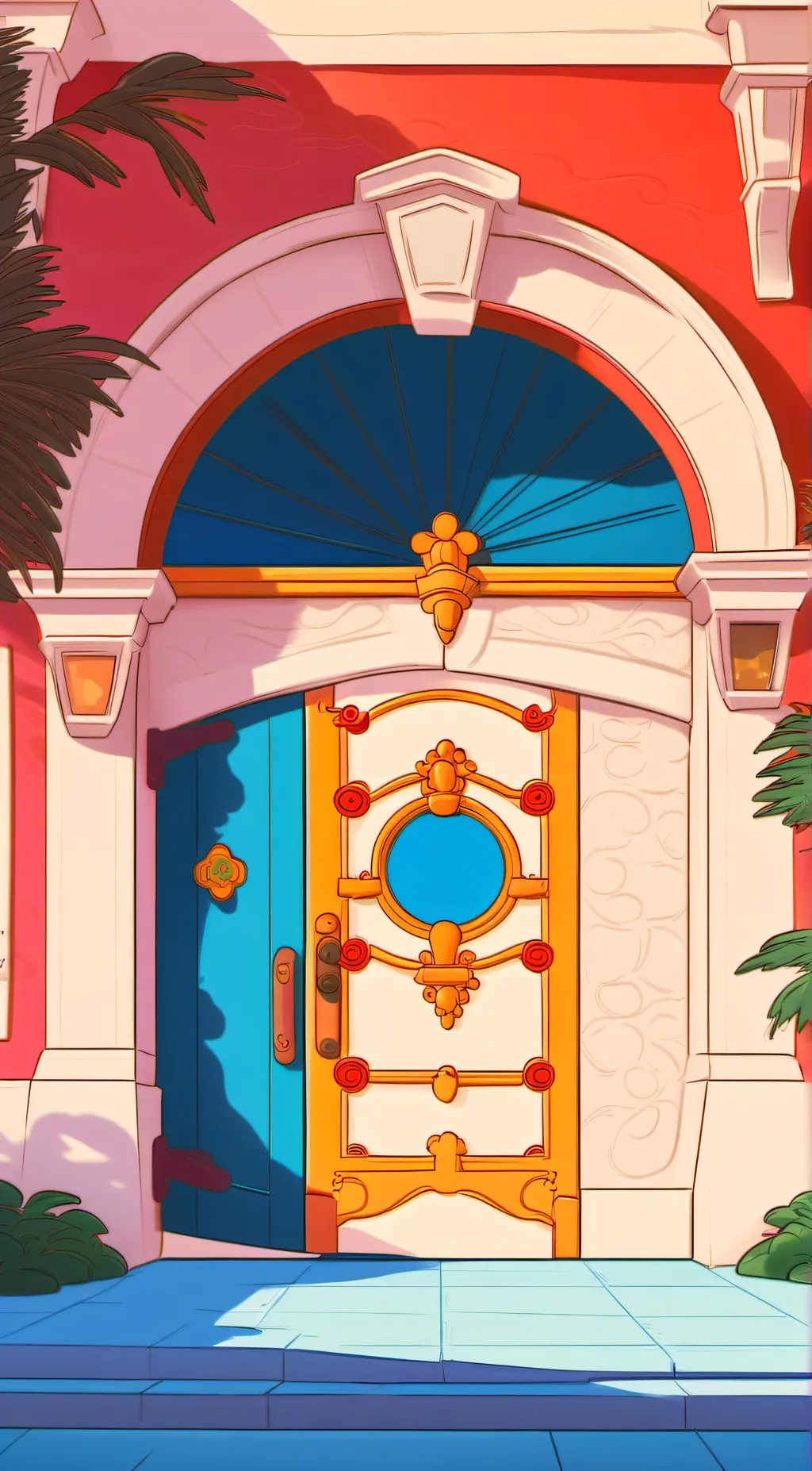 ai character: door background