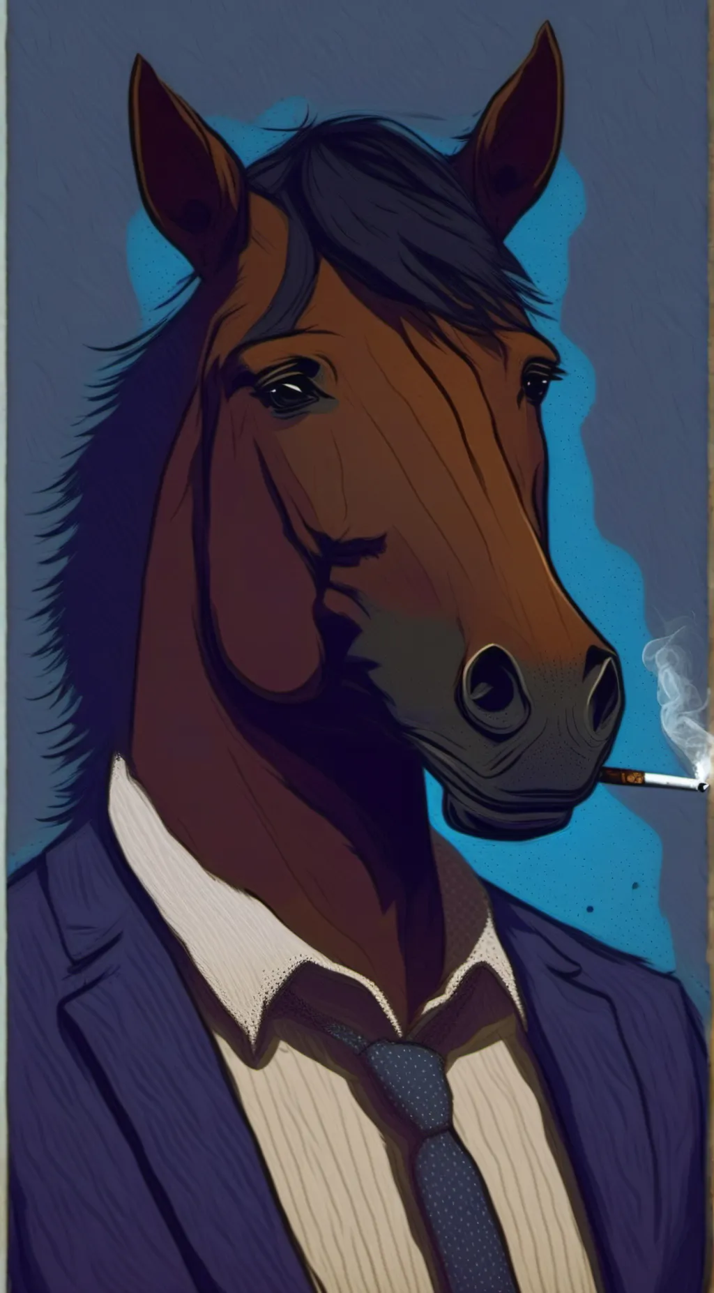 ai character: Bojack Horseman  background