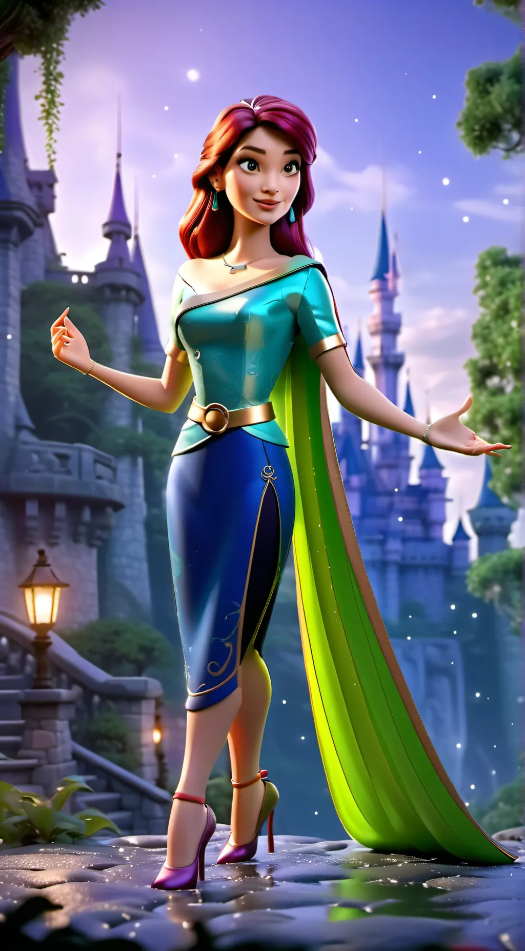 ai character: princess fiona background