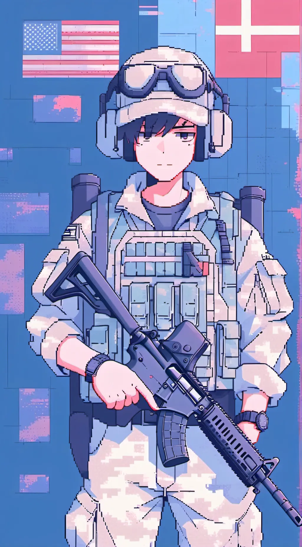 ai character: United States 142 background