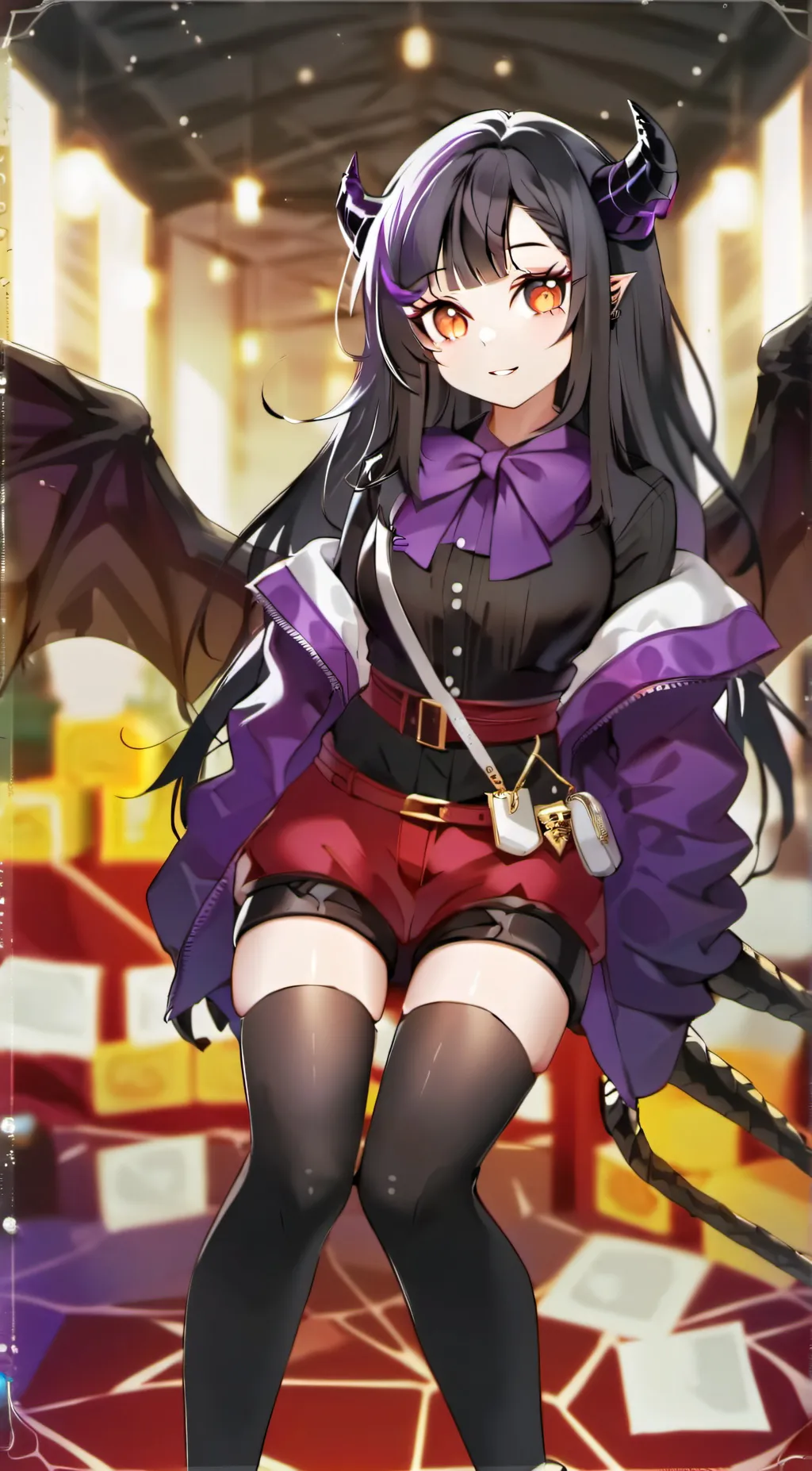 ai character: ender dragon girl background