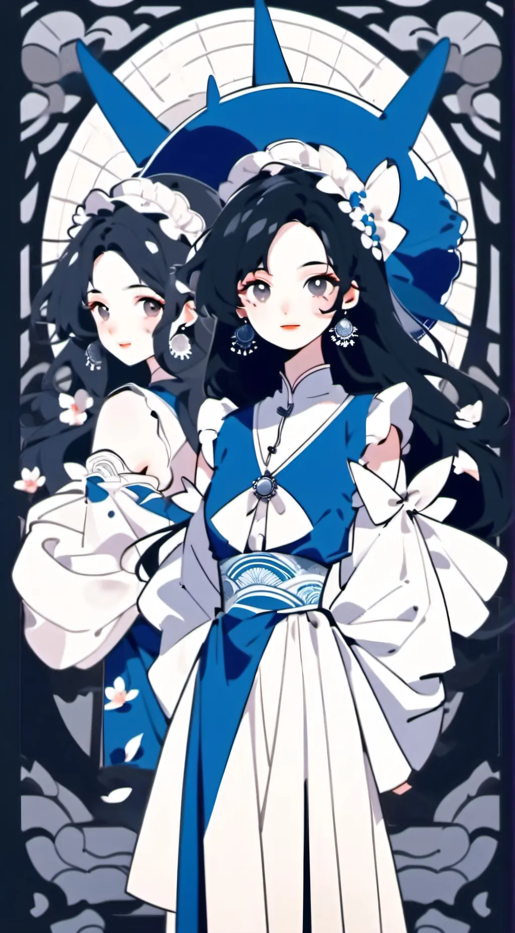 ai character: Ariana. And Emma. background