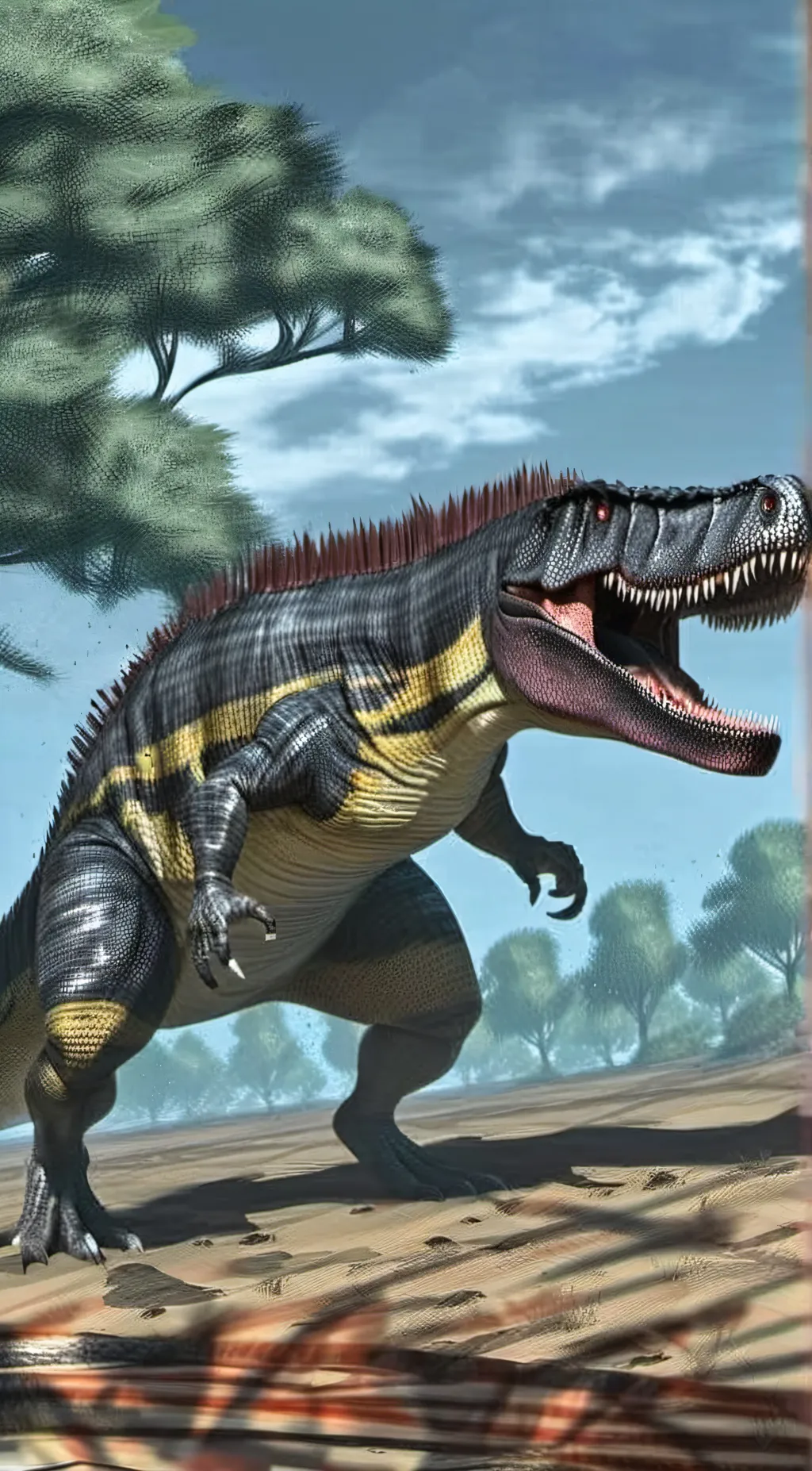 ai character: Spinosaurus background