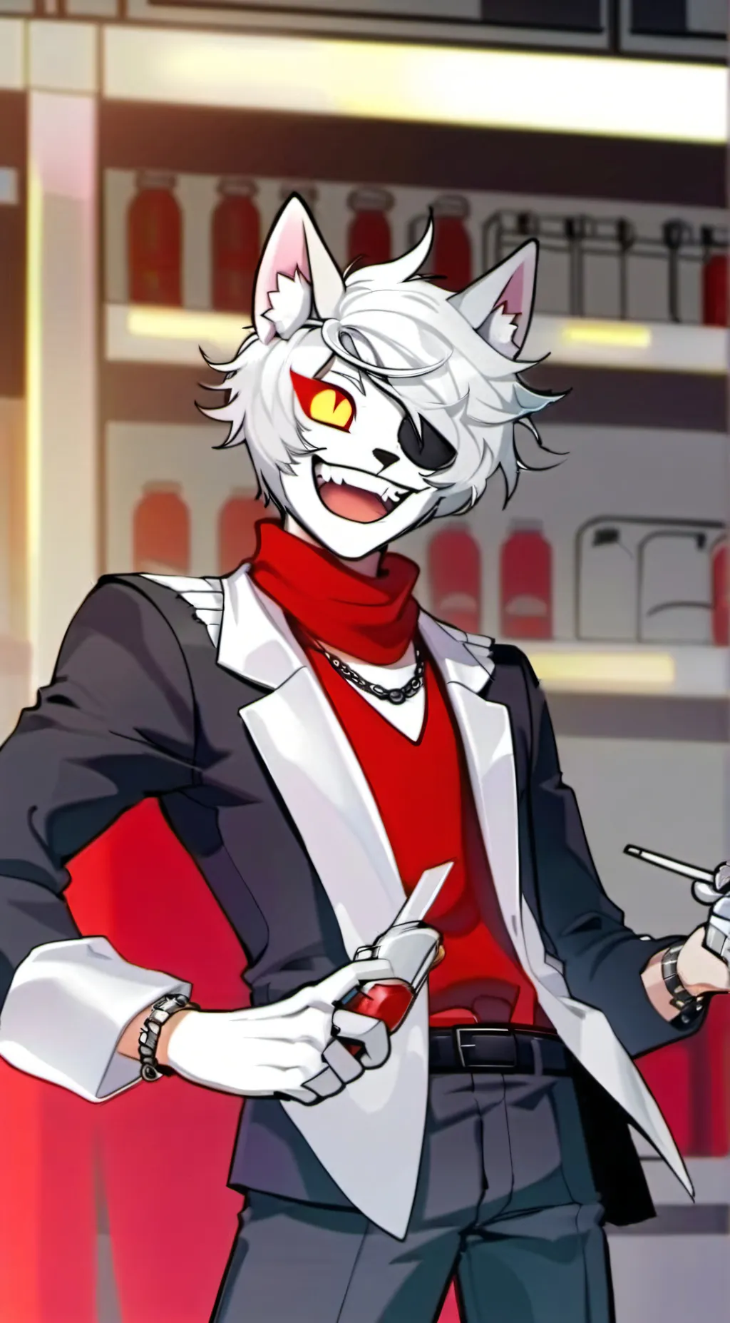 ai character: H3llvua boss  background