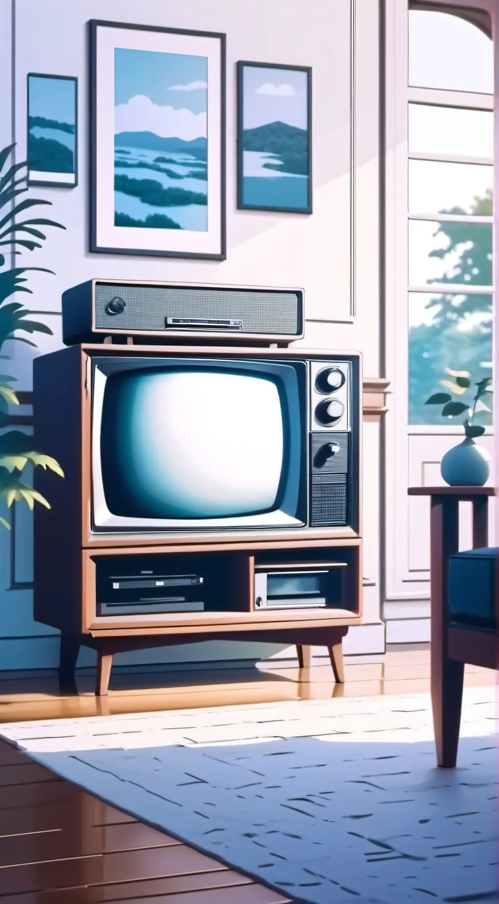 ai character: Tvman background