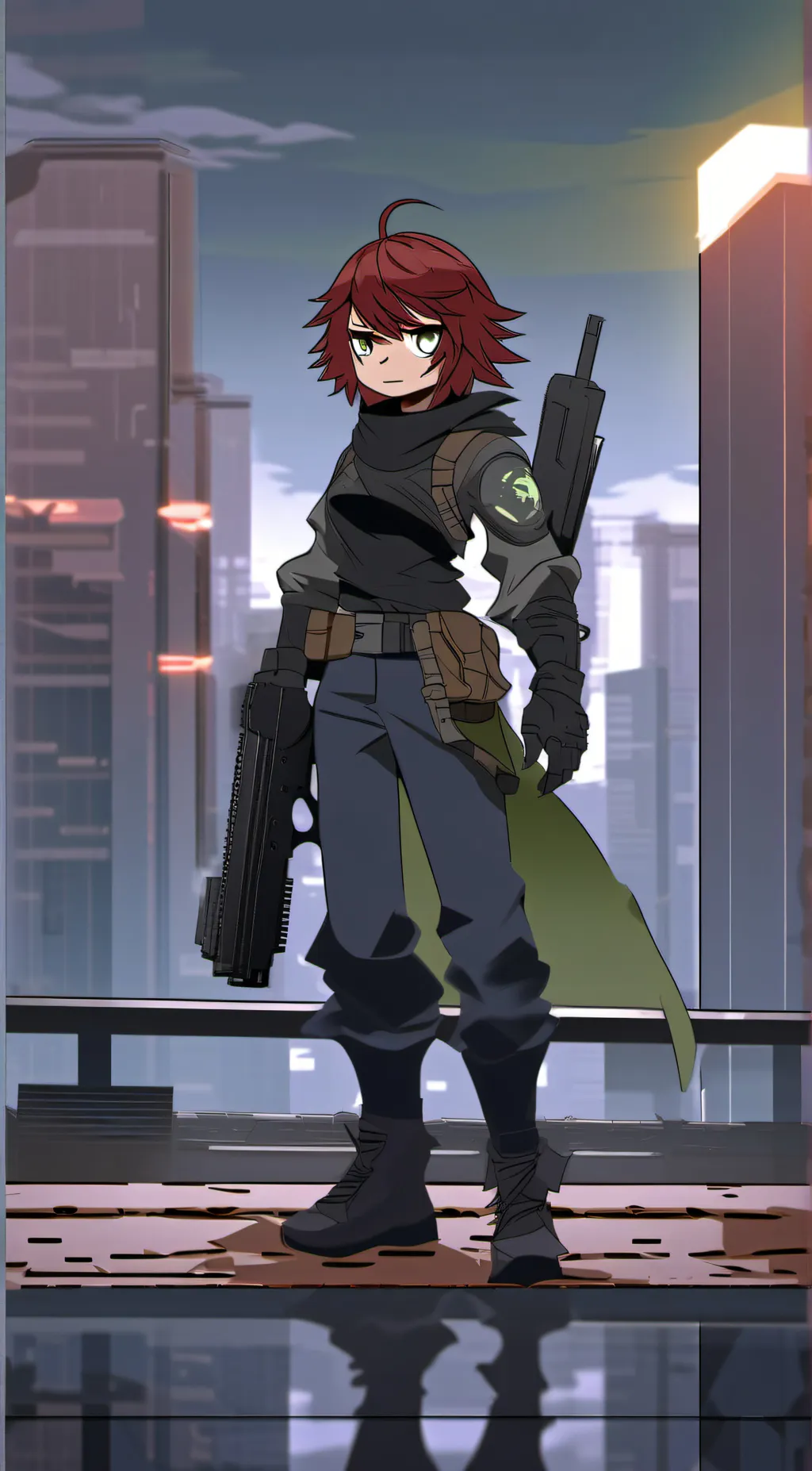 ai character: fine background