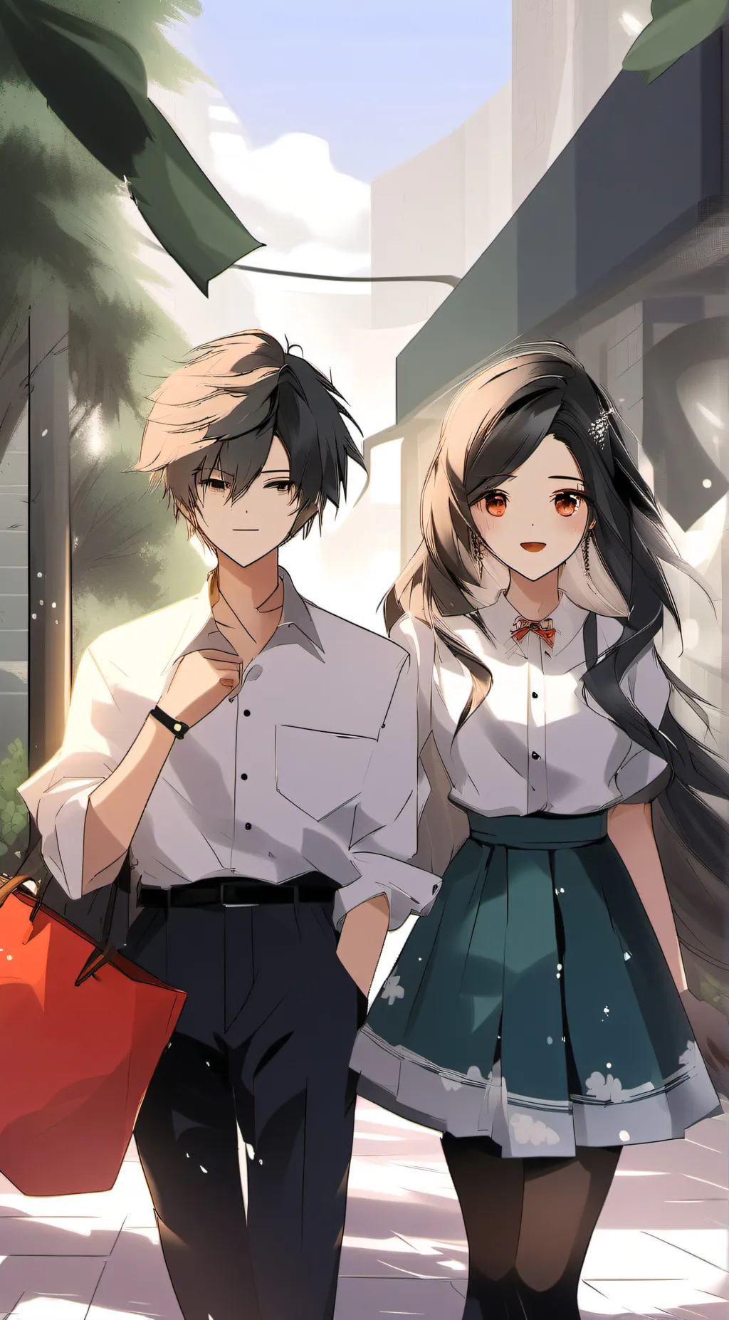 ai character: Kate and Alex background