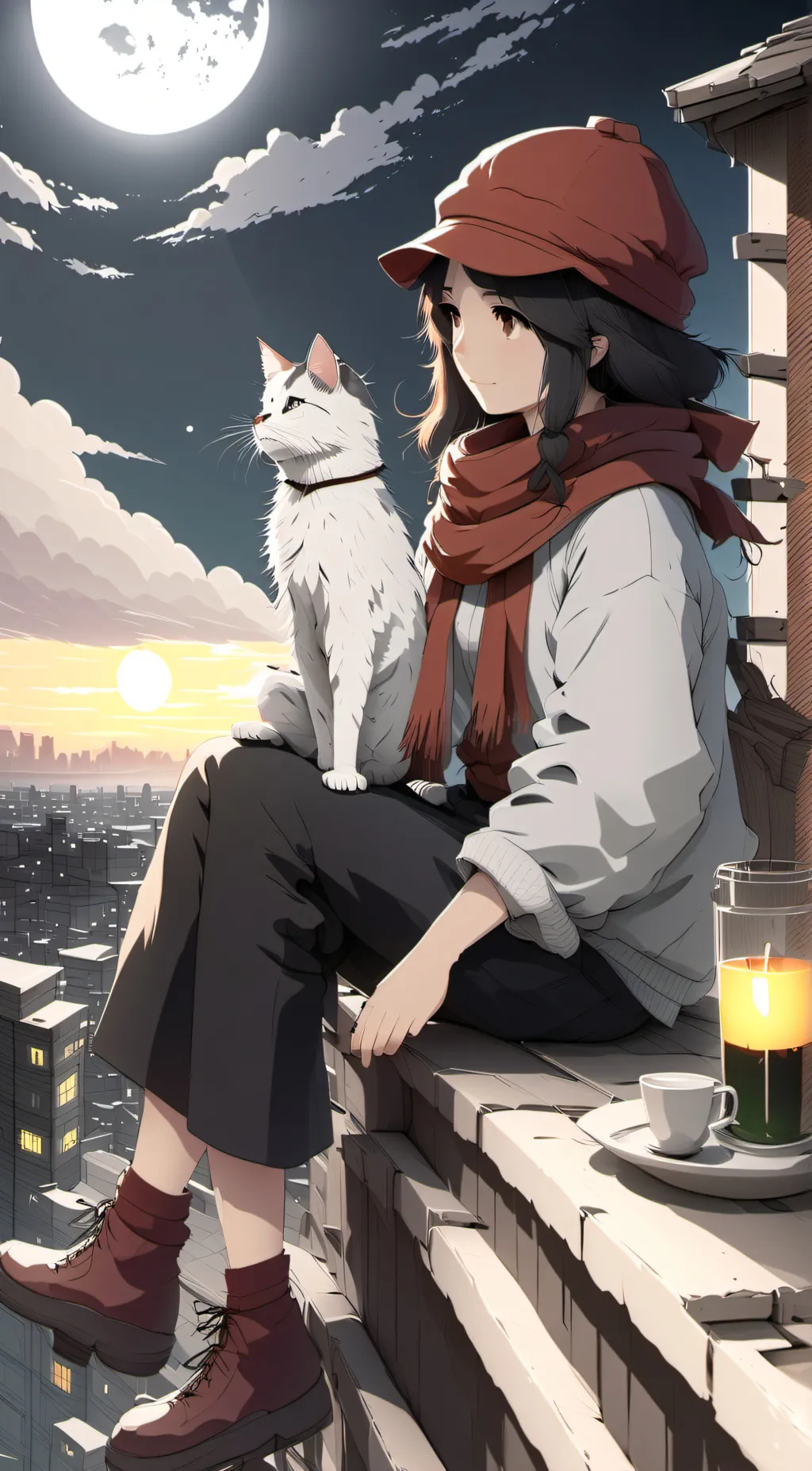 ai character: Luna background