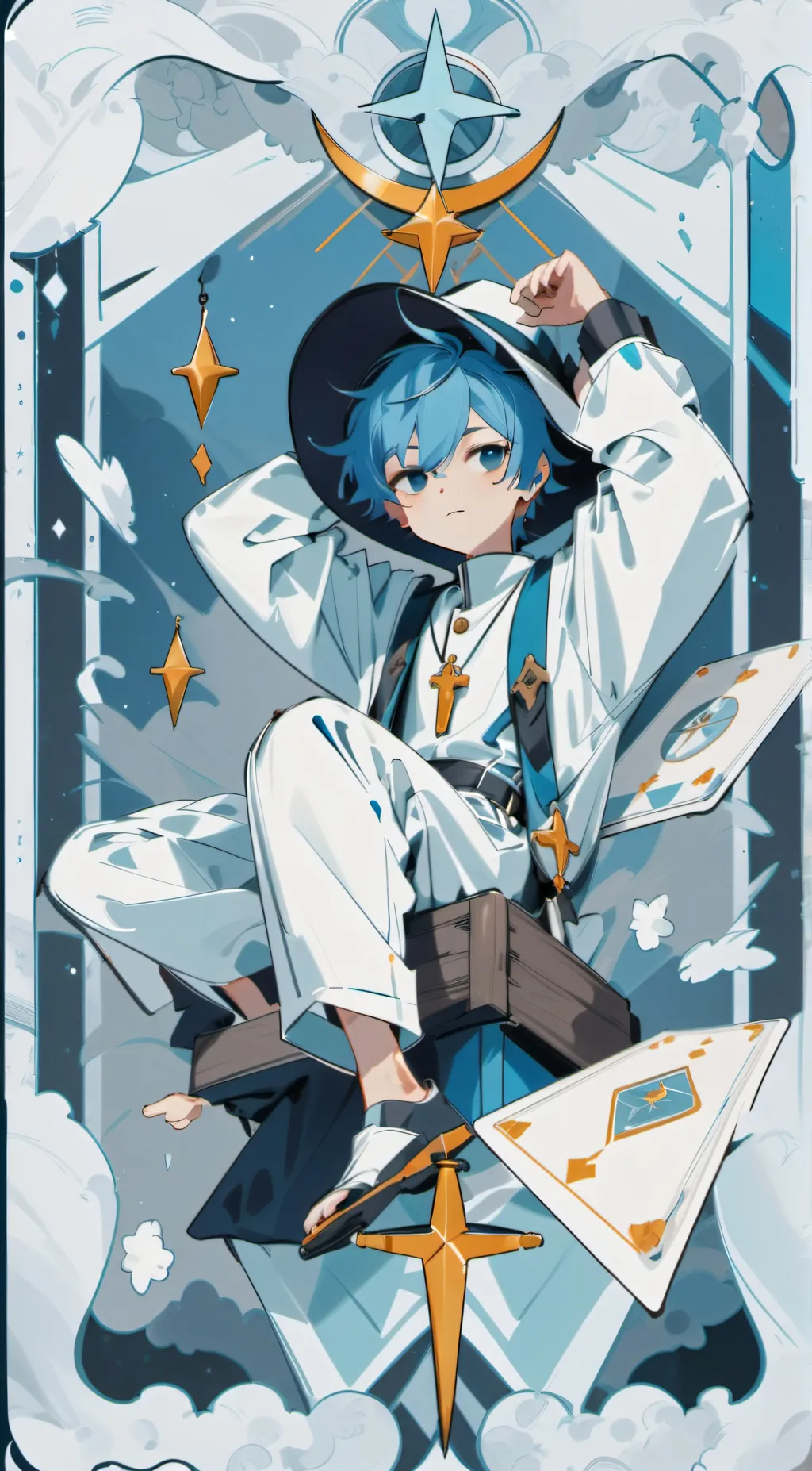 ai character: Pen (from BFDI) background