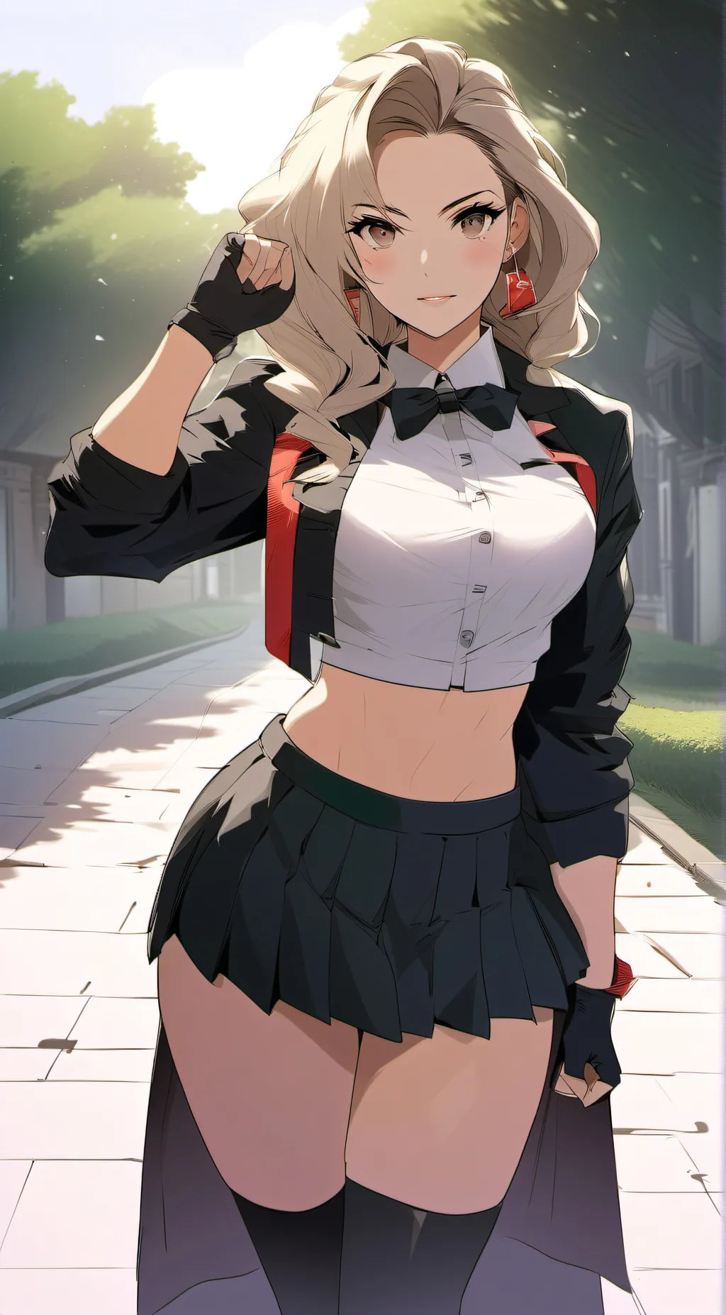 ai character: Elania White background