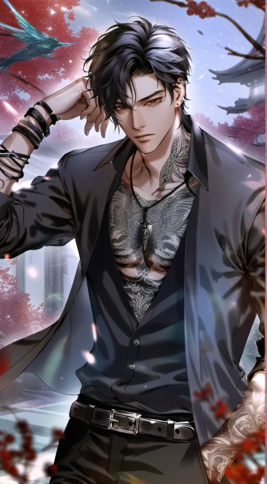 ai character: Takashi  background