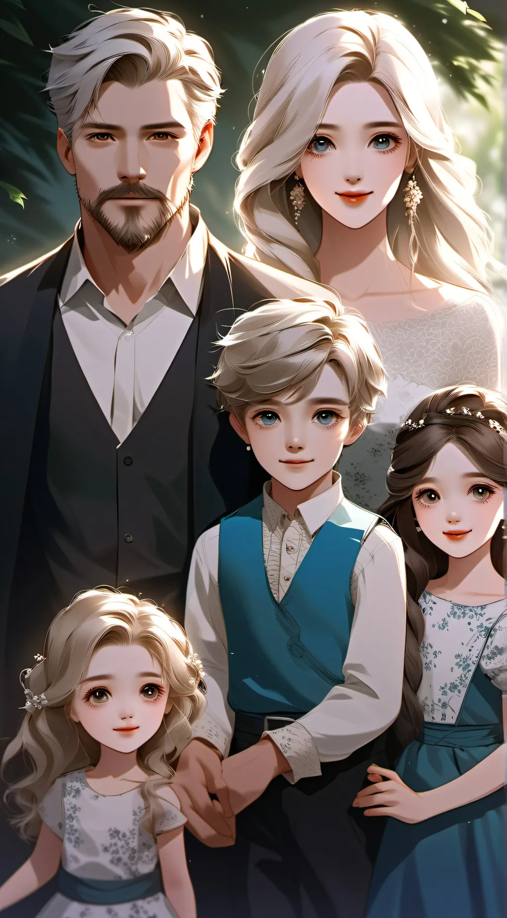 ai character: ur family 3 background