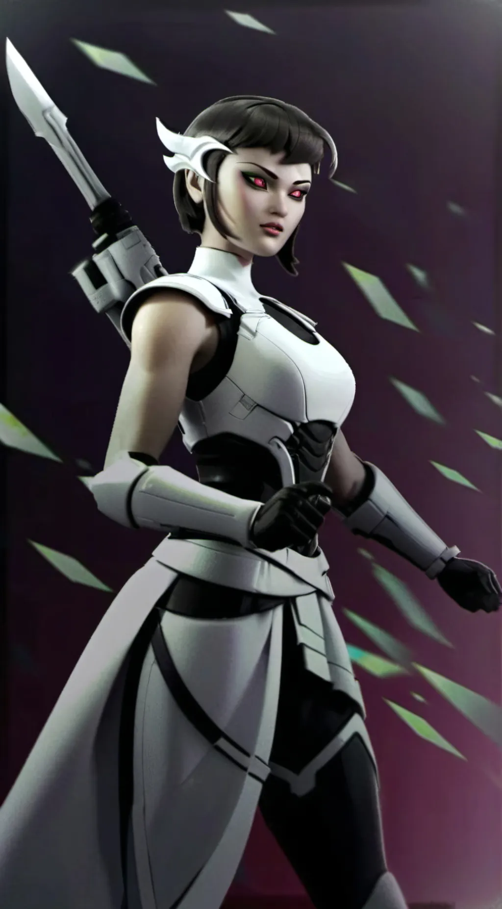 ai character: Karai ninja turtle background