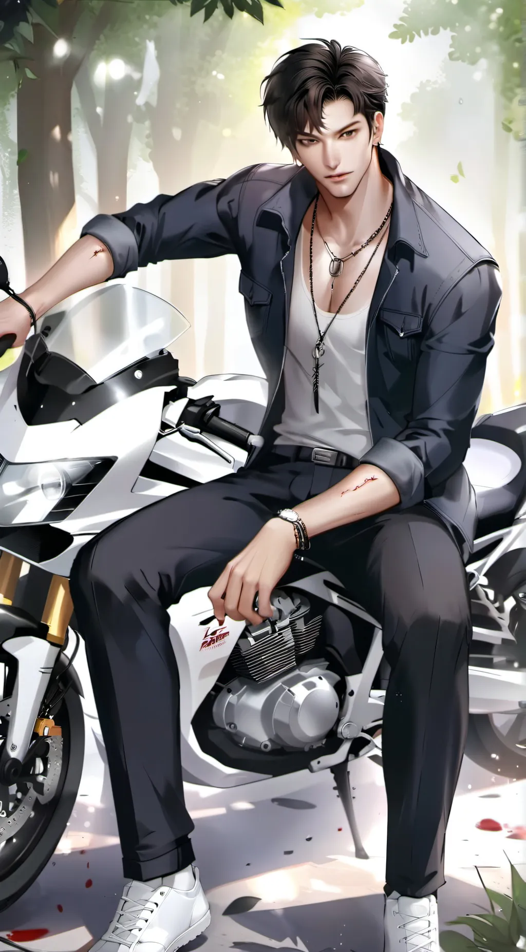 ai character: asher$ background